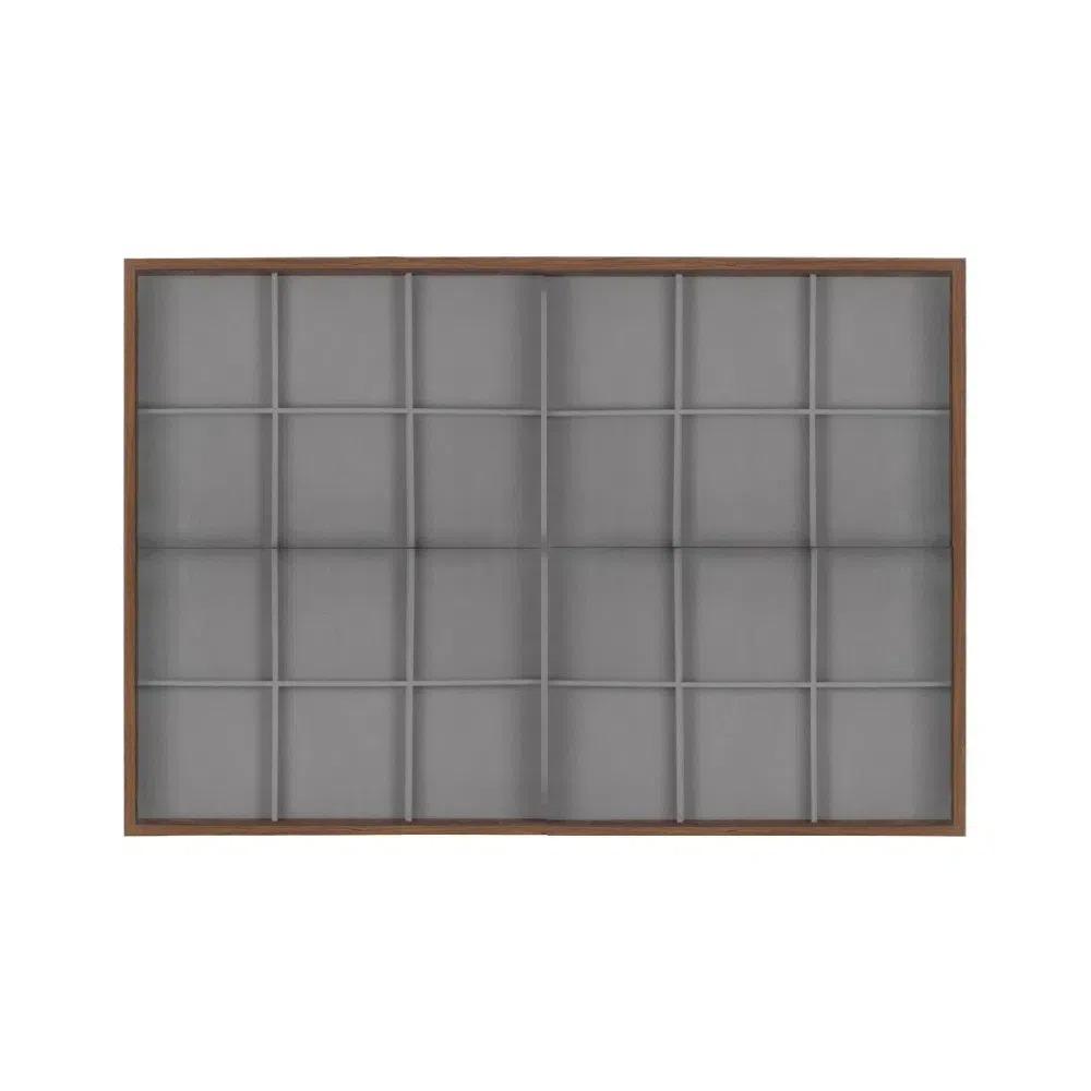 Dust-proof Wooden Jewelry Tray Velvet Jewelry Holder Case Jewelry Storage Box  Jewelry Storage