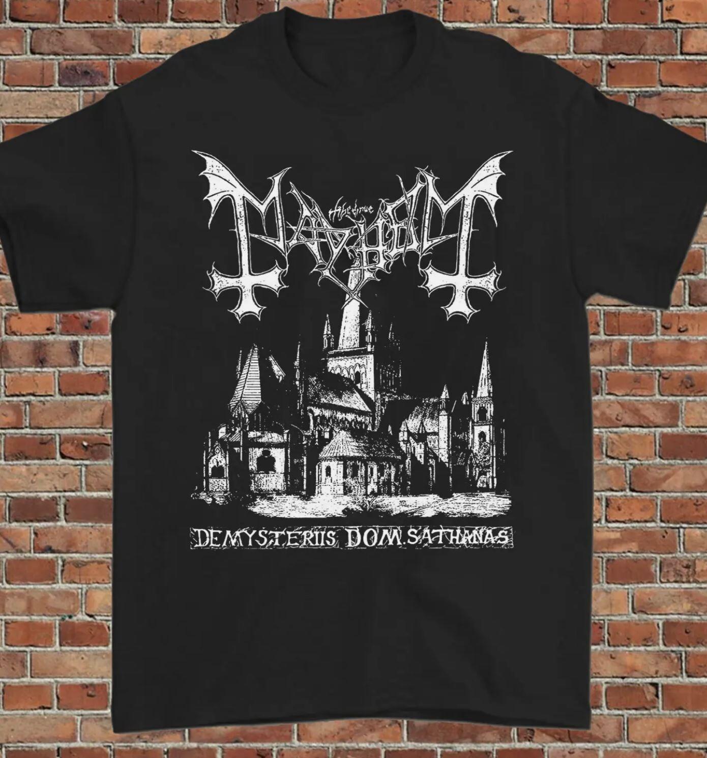 26 Mayhem De Mysteriis Dom Sathanas T-Shirt Short Sleeve Black Size S to 5XL Unisex T-Shirt L