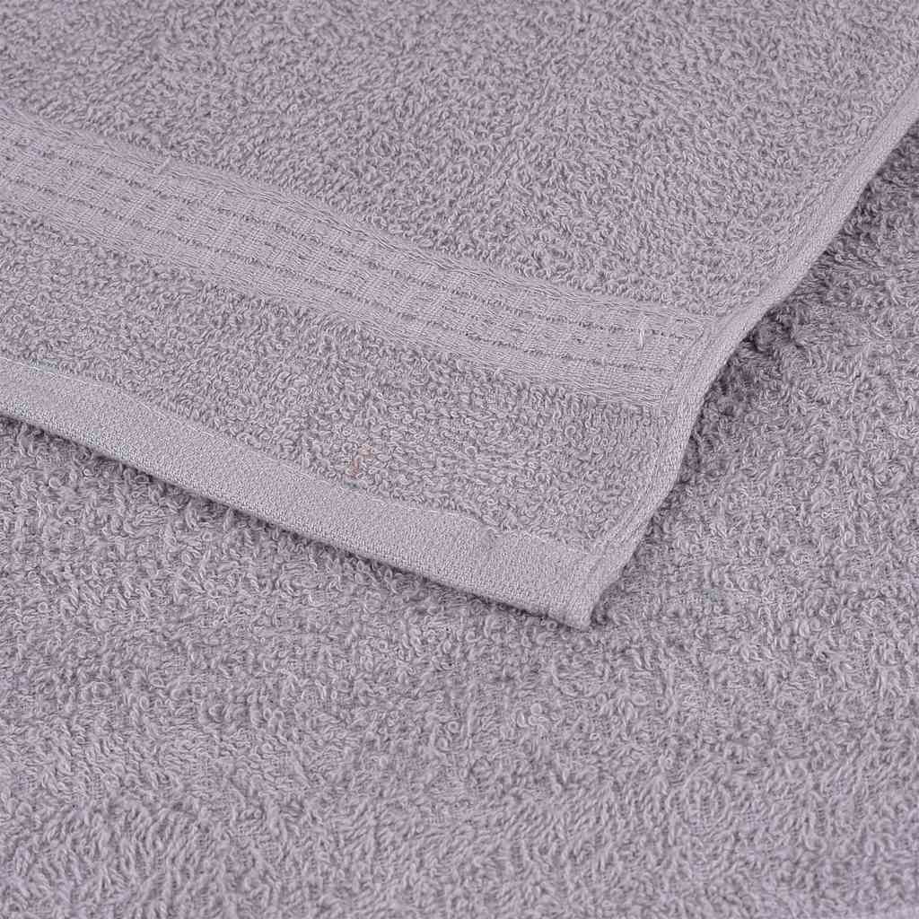Vidaxl Ręczniki Prysznicowe 2 Szt. Szare 70X140Cm 360 Gsm 100% Bawełna