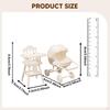 1/12 Highchair and Mini High Chair Toy Imaginative Photo Prop Dollhouse Furniture for Handcraft Life
