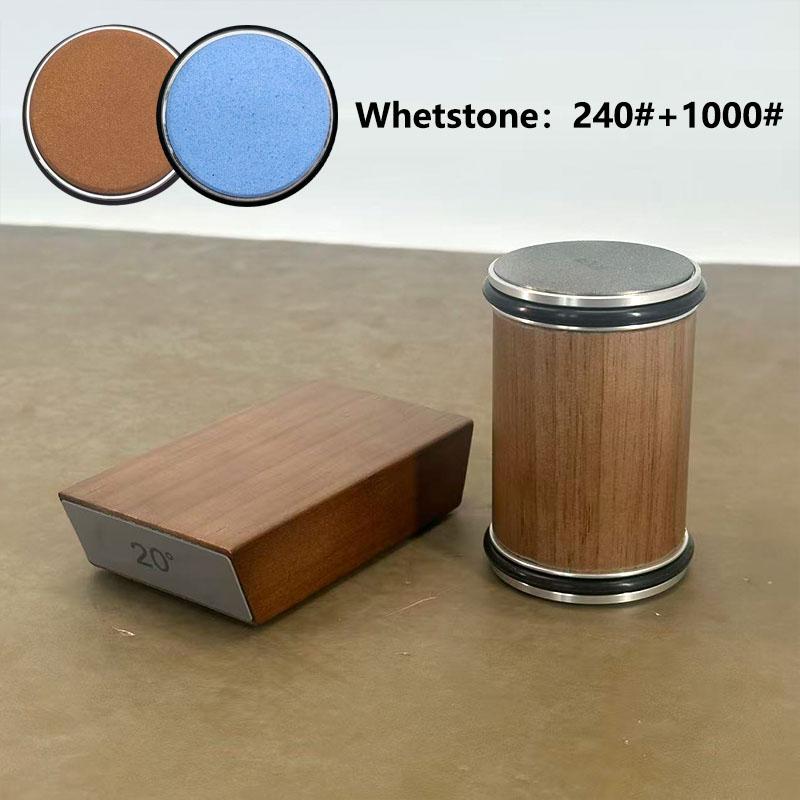 Rolling Knife Sharpener Magnetic Knife Holder Diamond Sharpening Stone Kit with 15 and 20 Degrees Angle Roller Kitchen Accessory