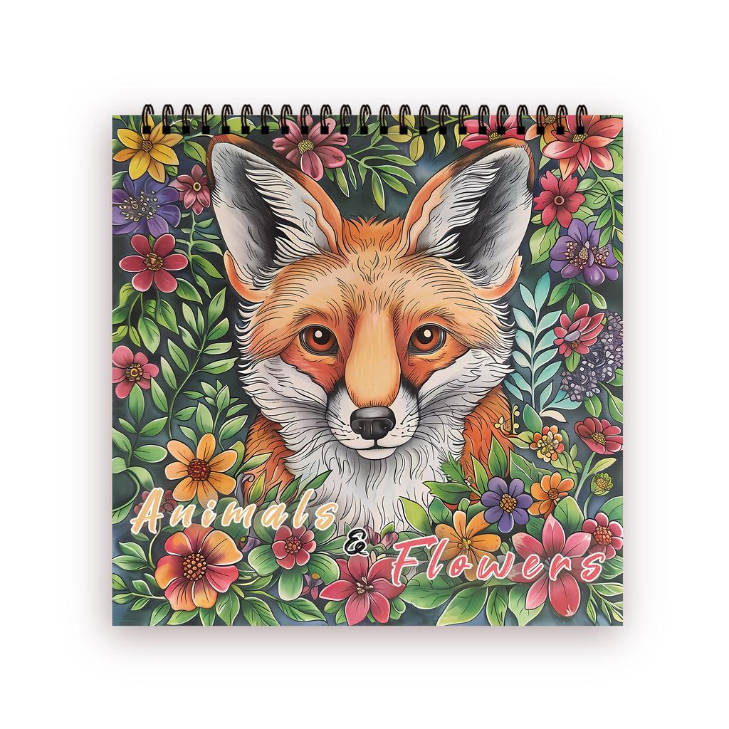 Stress Reduction Colouring Book 30 Sheets, 8.3x 8.3 Inch 100gsm Thick Paper, Spiral Bound, Halloween and Many Other Holiday Gift