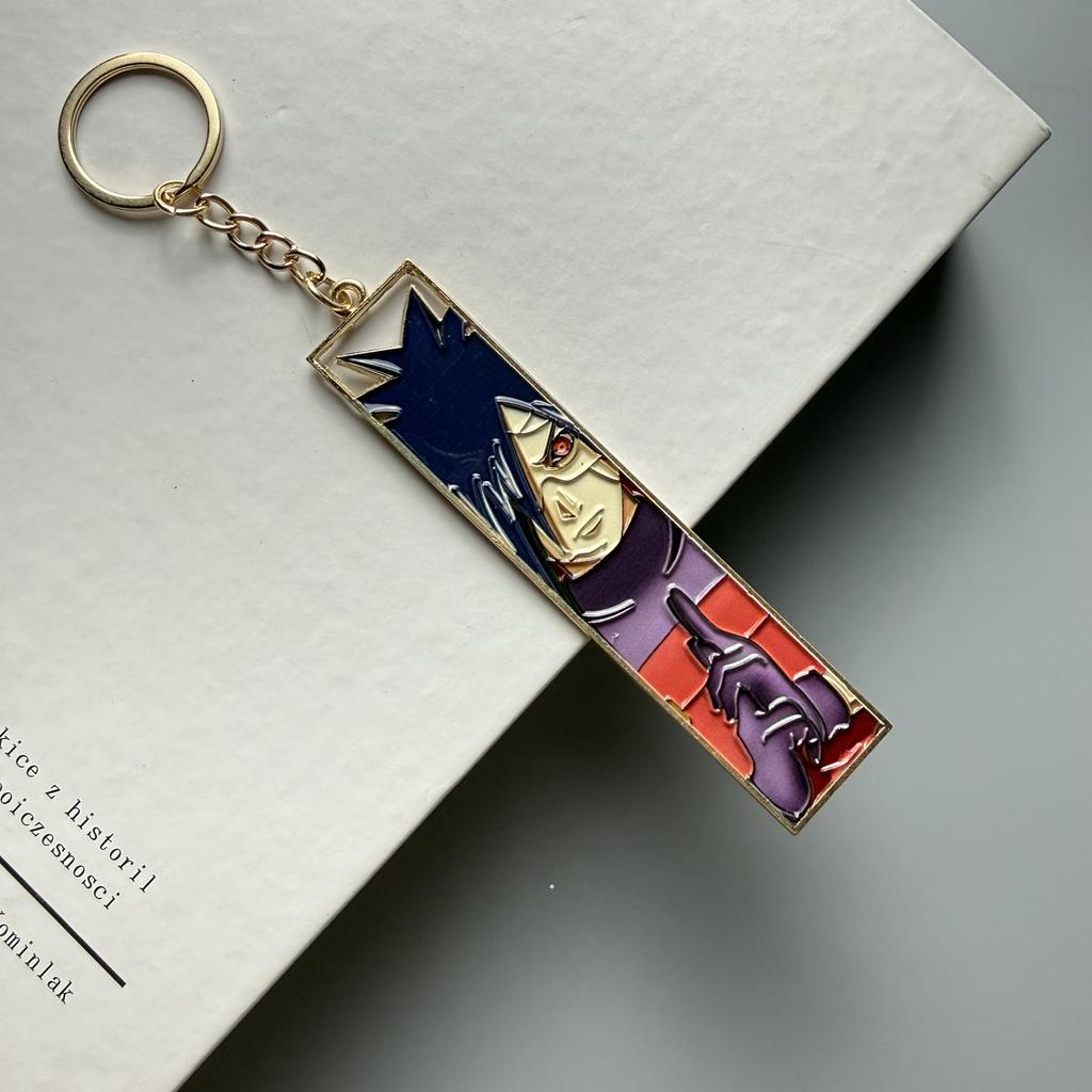 Anime Metal Hollow Out Keychains Bookmark Cute Jet Manga Fashion Bag Key Tag Jewelry Accessory Key Ring Holder Gift Anime