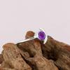 Amethyst Gemstone Ring, Solid 925 Sterling Silver Ring, Crescent Moon Ring, Handmade Ring, Birthstone Ring, Valentine Ring