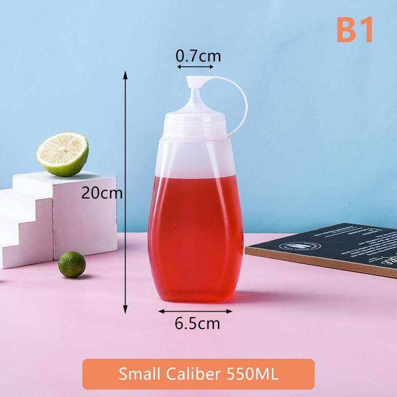 

550/680Ml Squeeze Sauce Bottles Condiment Dispenser Large Mouth Dustproof Kitchen Seasoning Salad Sauce Olive Oil Bottle