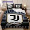 Juventus: Passion Pitch Bettwäsche (1 Bettbezug + 2 Kissenbezüge, ohne Füllung) Bettwäscheset Weich und bequem Bettbezug und Kissenbezug