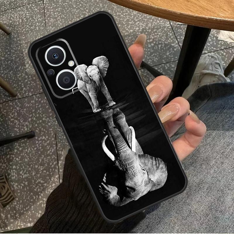 Elephant Baby Nature For OPPO Reno 11F 12F 13F 14F 8T 10 11 12 13 14 Pro 8 7 Lite OPPO Find X8 X6 X5 X9 Pro Case