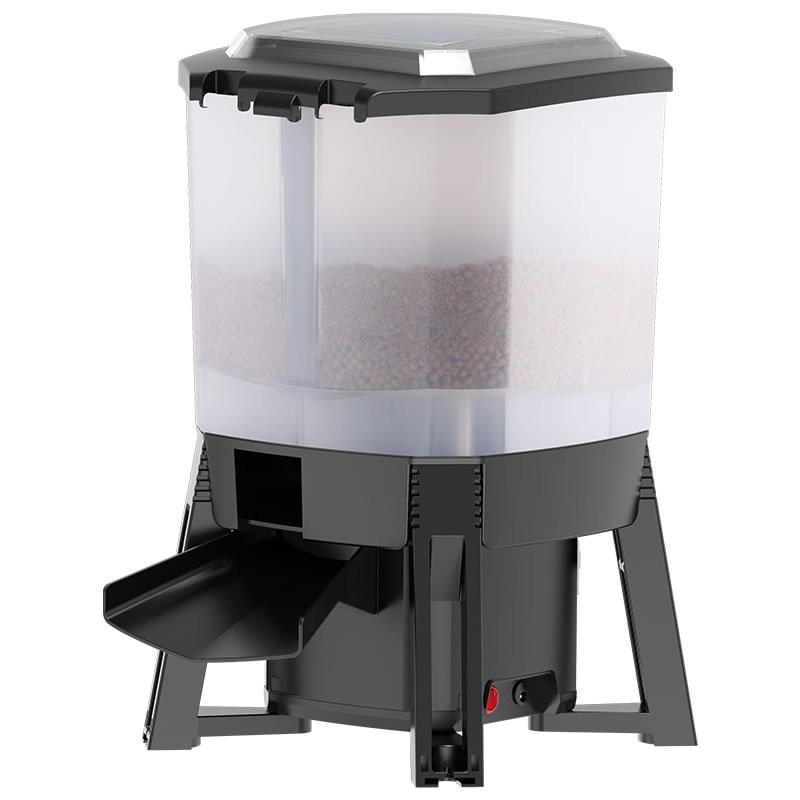 Solar Fish Pond Automatic Feeder Aquarium Intelligent Timing Feeding Device Outdoor Large Capacity Food Dispenser