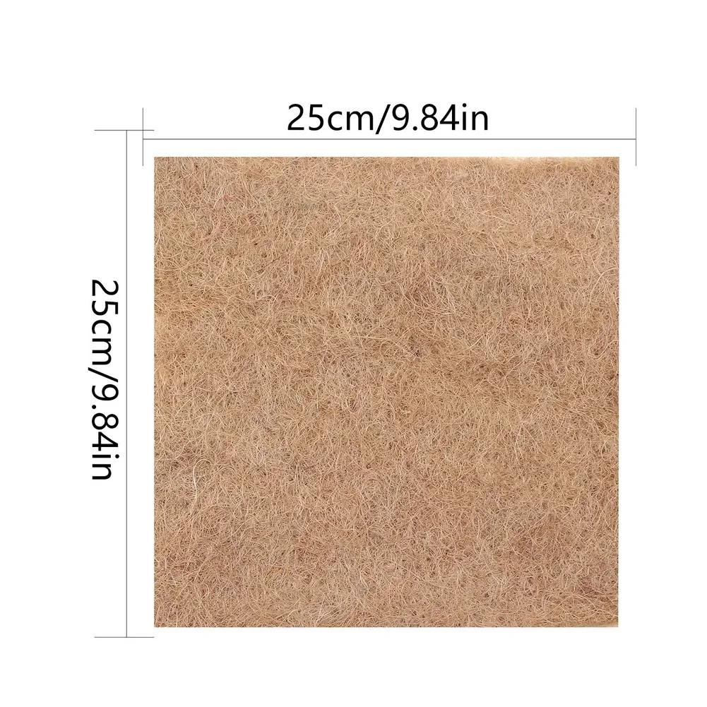

10PCS Plant Hemp Fiber Grow Mats for Hydroponics Microgreens Sprouting Pads 25x25cm 25x50cm Eco Friendly Grow Kit