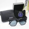 4pcs Set Fashion Sunglasses Men's Leather Wallet Outdoor Watch Men's Men's Glasses for Men Include Bracelet Box for Holiday Gift