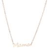 Alphabet Momo Beautiful Pendant Necklace In Fashionable Rose Gold And Silver Chic Jewelry For Women