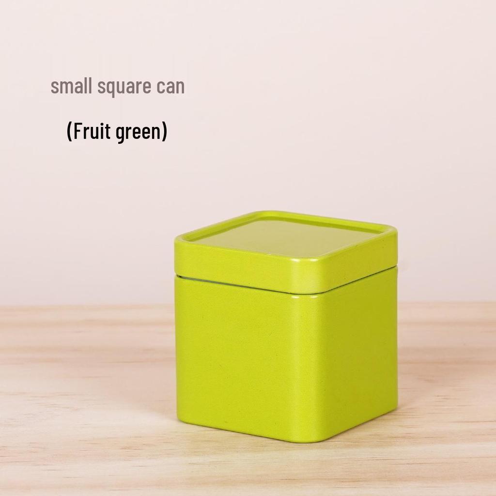 Mini Universal Tea Tin - Square Metal 10g Packaging for Black & Green Tea