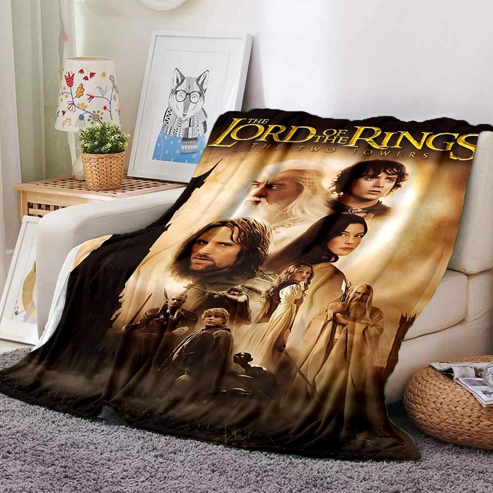 

1pc Lord of the Rings Two Towers Flannel Blanket Soft Warm Throw for Home, Office, Travel, All-Season Cozy Bedding GiftL1123 80cmx120cm(31inx47in)