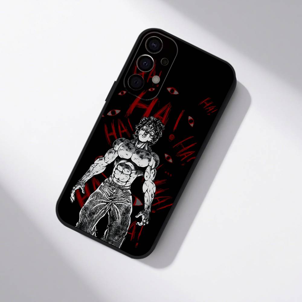 Baki Anime H-Hanma Phone Case For Samsung S25,S24,S21,S22,S23,S30,Ultra,S20,Plus,Fe,Lite,5G Black Cover