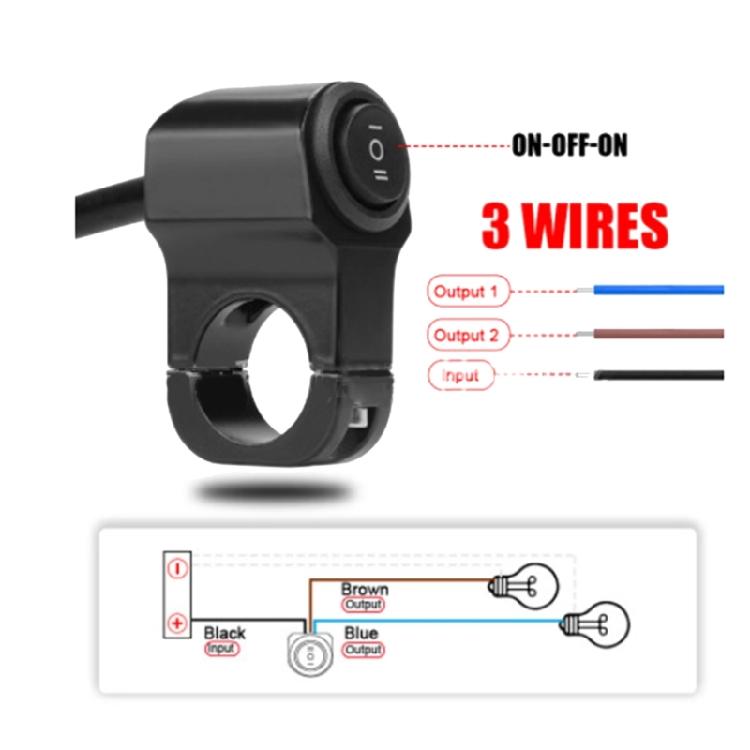 Motorcycles Handlebar Switch Universal 7/8" 22mm Hand Control Switch Durable