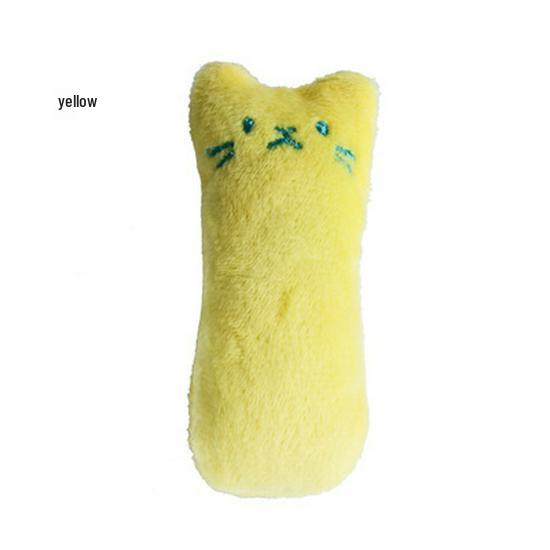 Catnip Plush Cat Toy with Crinkle Paper - Durable for Chewing, Grinding, and Teething.