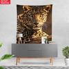Leopard Wall Tapestry Animal Print Home Decor Living Room Art Wall Hanging Wild Animal Artwork Nature Photography Interiordesign