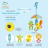 Baby Musical Rotating Bed Mobile Plush Toy For Visual And Auditory Development
