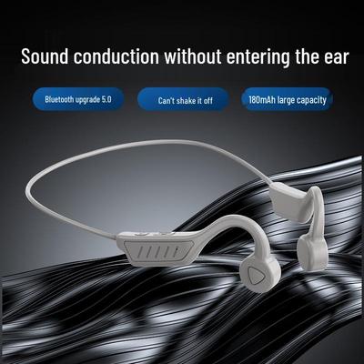 Air Conduction Wireless Bluetooth Sports Neckband Earphones - New Non-In-Ear Running Model