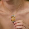 Creative Flower Necklace Round Box Can Open Flower Necklace Jewelry Accessories Women's Accessories Mother's Day Gifts Y2k