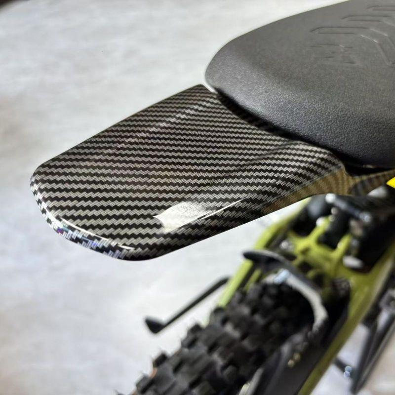 Carbon Fiber Style Rear Mudguard for SURRON Light Bee / Talaria Sting — Splash Guard Under Seat Fender
