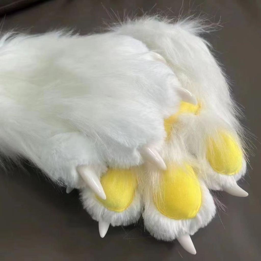 Animal claws, squeaking, furry claws with nails, gloves COS cat claws cute plush finished props