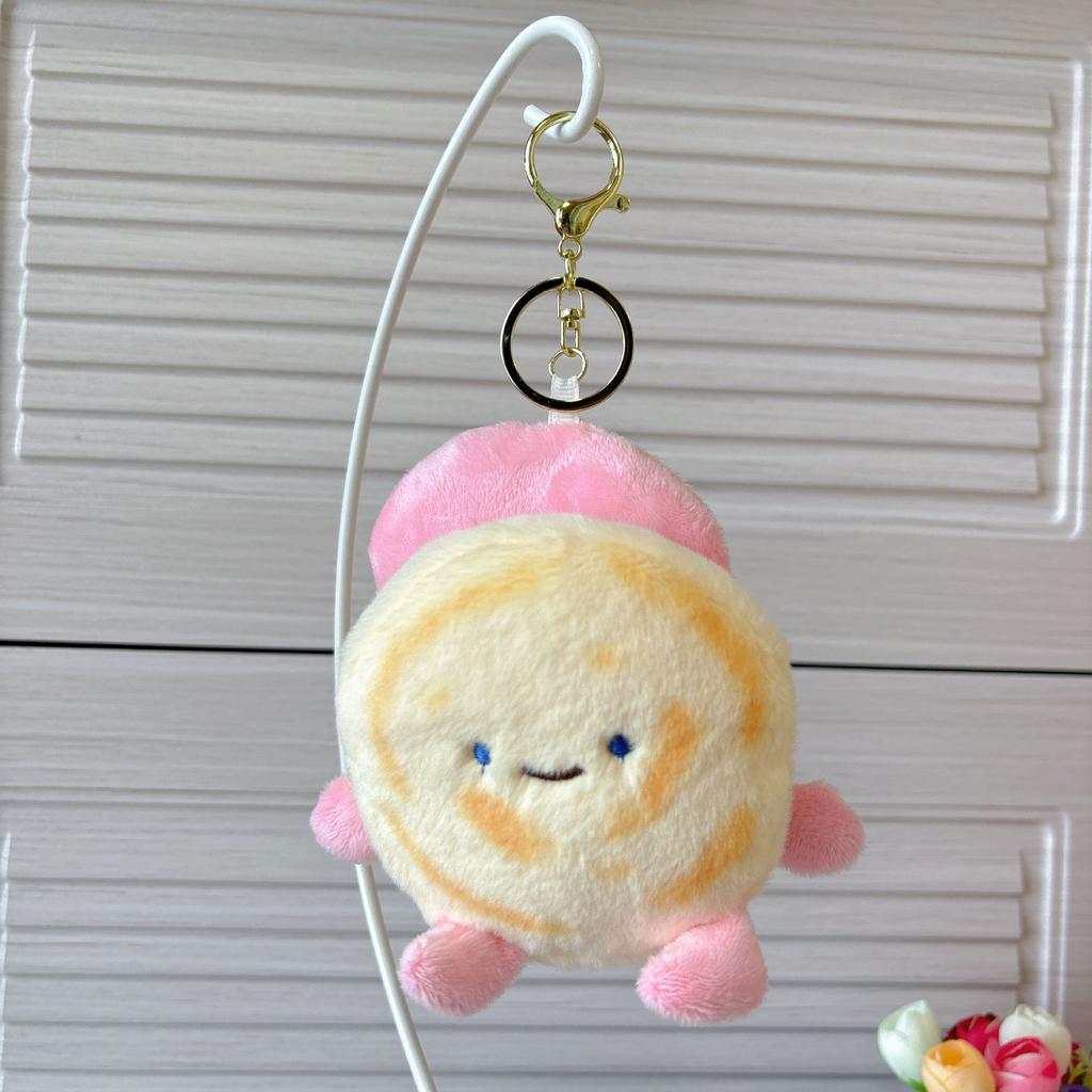 Separable Xi'an Roujiamo Keychain Pendant Creative Plush Doll Velvet Bun Couple Schoolbag Pendant