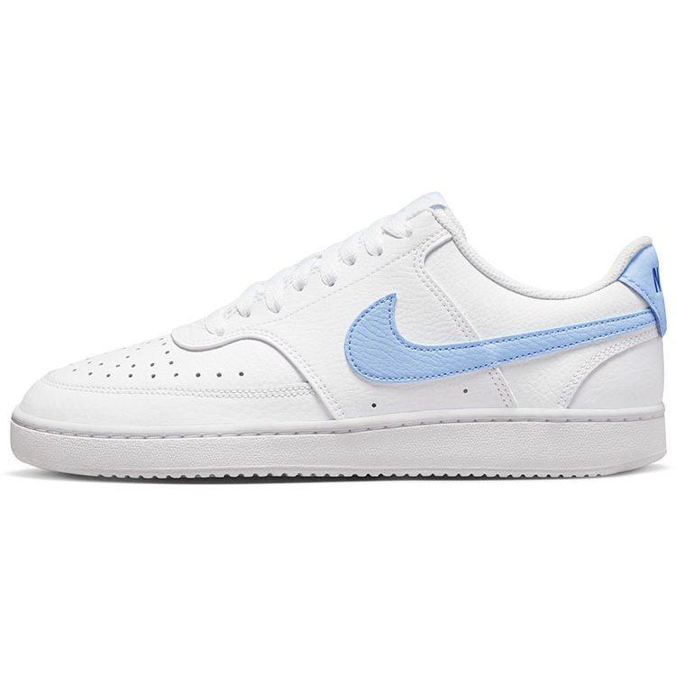 Nike Court Vision 1 Låg Bekväm Lågtoppad Skateboardskor Dam Vit Blå CD5434-115
