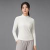 Anta Simple Comfortable Slim Fit Stand Collar Breathable Long Sleeve T-Shirt Women Tops 962545402-2