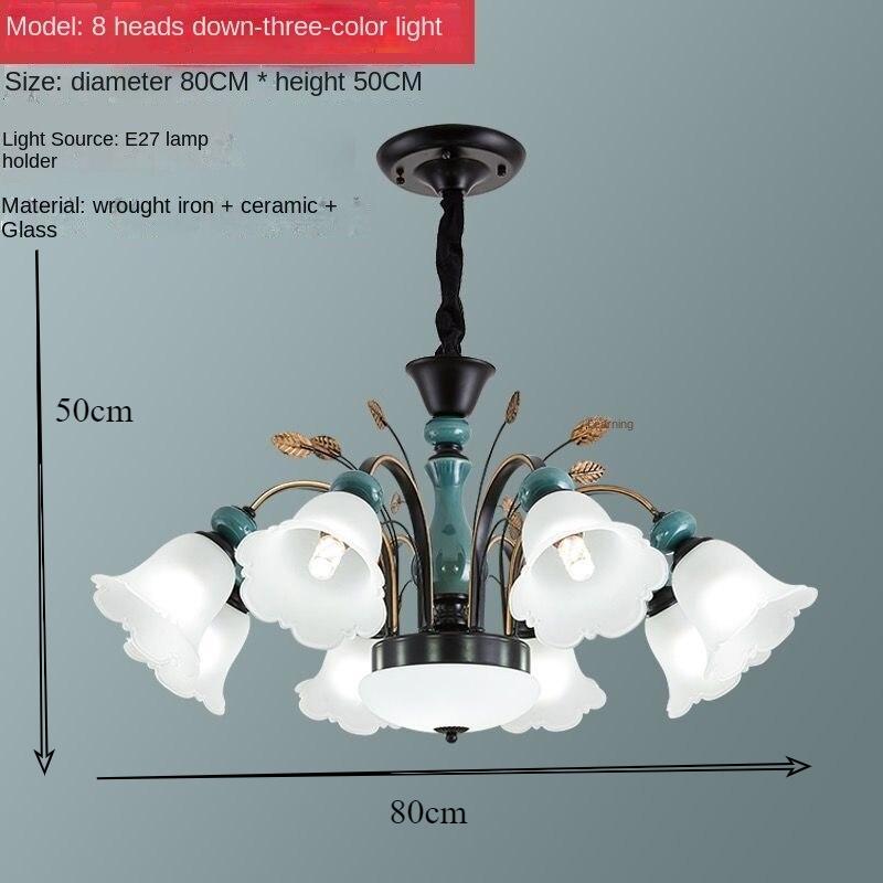 Living Room Light Light Luxury Ceramic Chandelier Modern Minimalist Ceiling Light Bedroom Restaurant Net Red Lighting