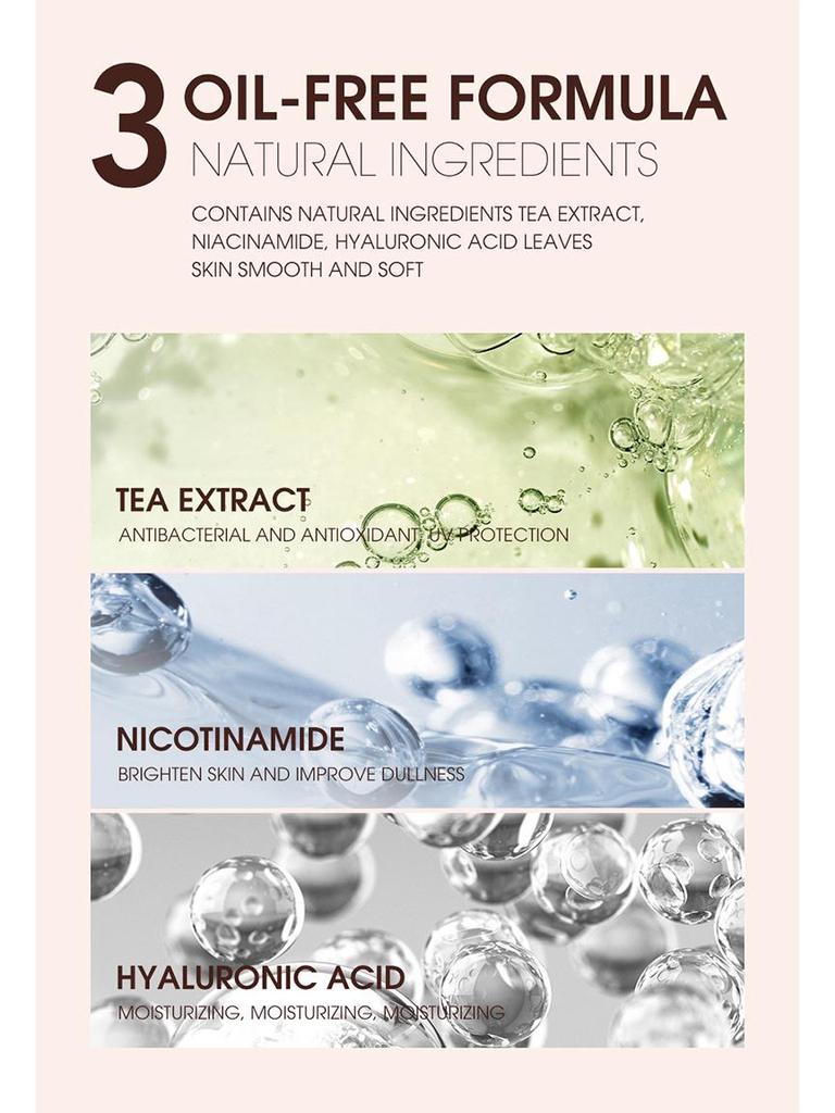 Cross-border Der.J Anti-Pore Soft Focus Primer & Concealer for Invisible Pores - Long-Lasting, Non-Transfer Makeup Powder