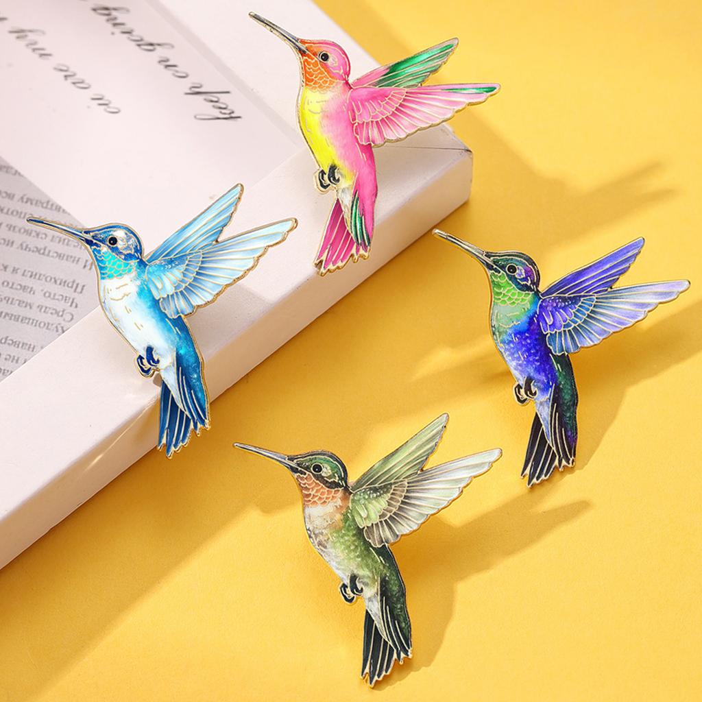 Elegant Hummingbird Brooch Pin For Women Girls Attach To Shirts Coats Bags Multifunctional Corsage Pin Accessory