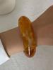 Ingemark Y2K Boho Yellow Resin Acrylic Bangles for Women New Trend Vintage Geometric Irregular Bracelets Daily Party Jewelry