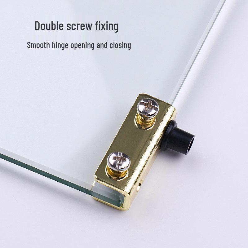 Frameless Glass Door Pivot Hinge for Cabinets with Automatic Opening Mechanism