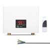 Water Heater 5500W   Lectric Tankless Water Heater Wall-Mounted with LED Display and Remote Control for Home RV Kitchen Bathroom, White