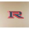 1pc 3D Zinc Alloy R Logo, Car Side Fender Rear Trunk Emblem Badge Sticker, Car Decoration Accessories