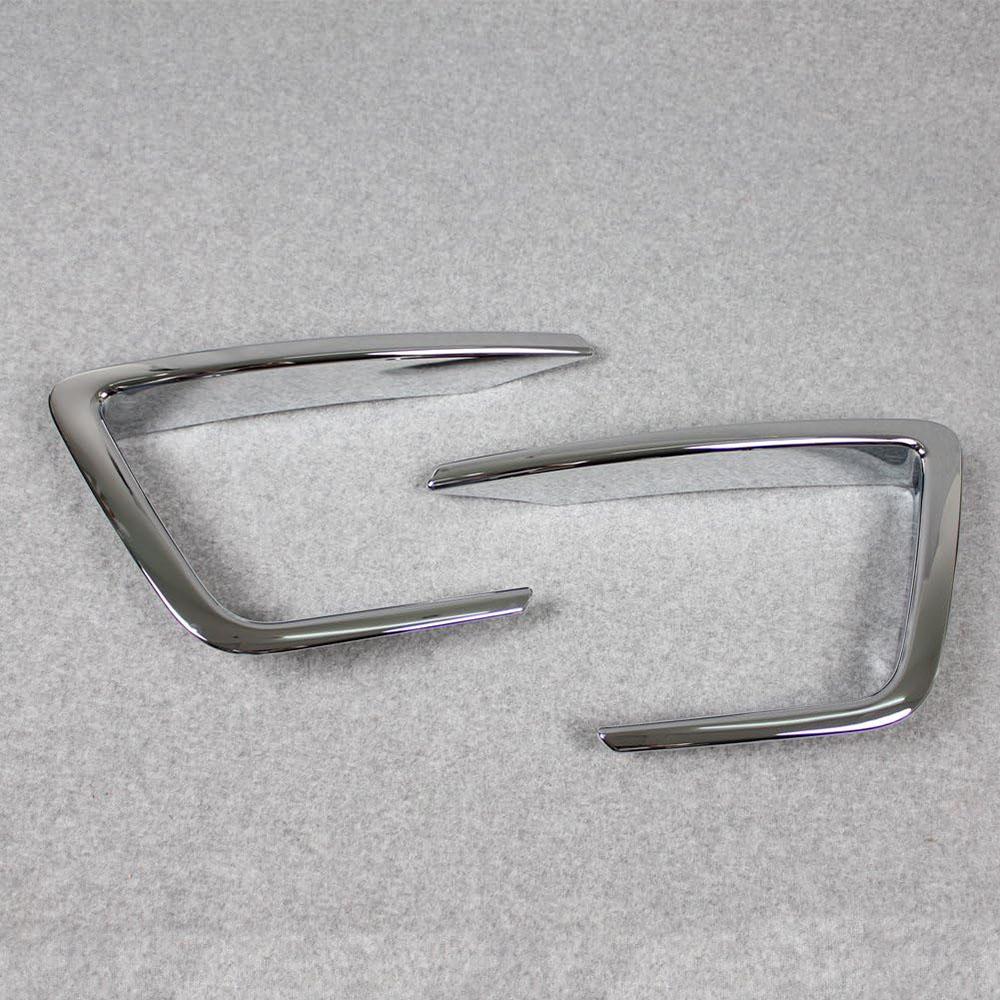 Chrome Front Fog Light Lamp Cover Trim For Ford Expedition 2018-2021