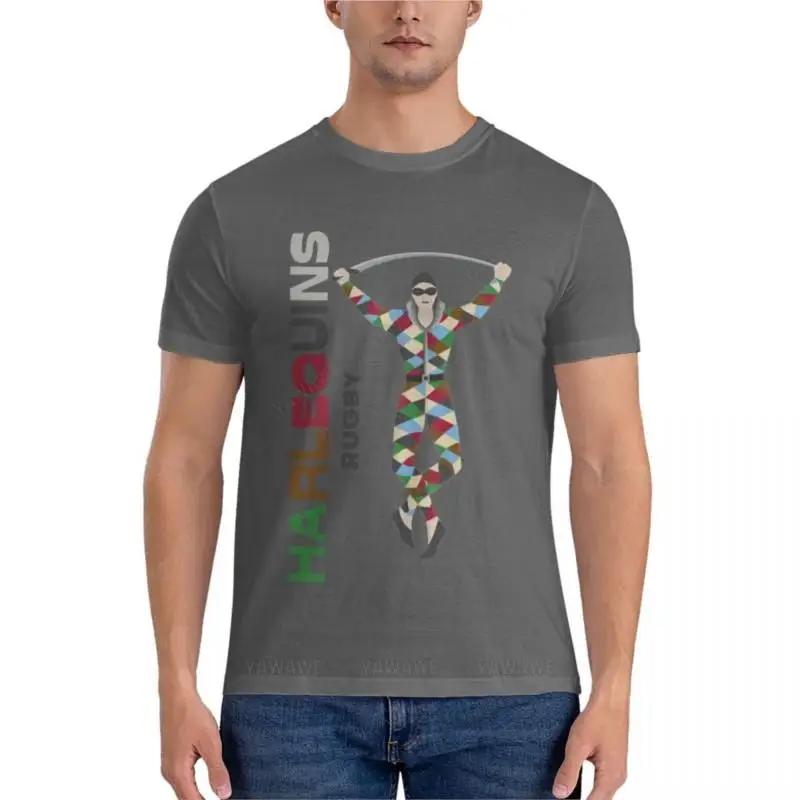 Harlequins Rugby Essential Classic T-Shirt Übergrößen Tops Herren Baumwoll-T-Shirt Herren Kurzarm-T-Shirts Sweatshirts