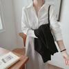 Comfortable and Versatile Shirt Women Versatile White Loaded Chiffon Shirt Women Design Sense Niche Tops Women Temperament Elegant Fashion Top