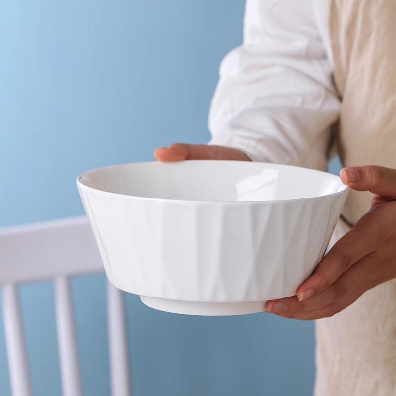 Ciotola da Zuppa in Ceramica da 7,5 pollici con Cucchiaio, Jingdezhen
