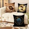 L-Lords Of The R-Rings Cushion Cover Soft Short Plush Pillow Cover Smooth Cozy Texture Aesthetic Cushion Case Home Decor