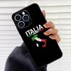 Flag Italy Case For iPhone 16 15 13 14 Pro Max 12 Mini 11 14 Pro Max X XS XR Plus Soft Cover Coque