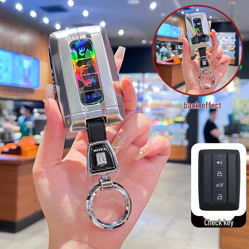 Metal Key Cover for 2024 Tank 300, 400-500, Hi4T, and 700 Models