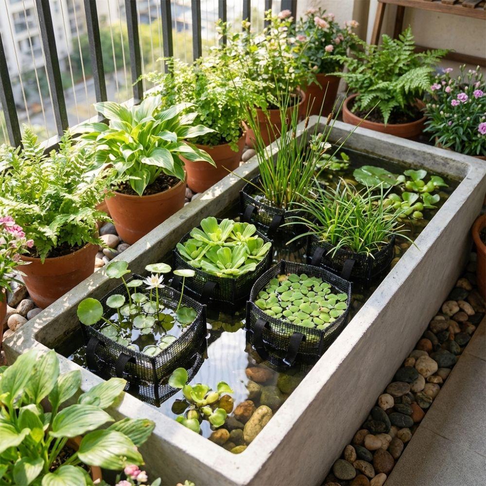 Breathable Aquatic Plant Baskets PVC Mesh Lotus Planter Reusable Pond Planting Bags  Patio Backyard