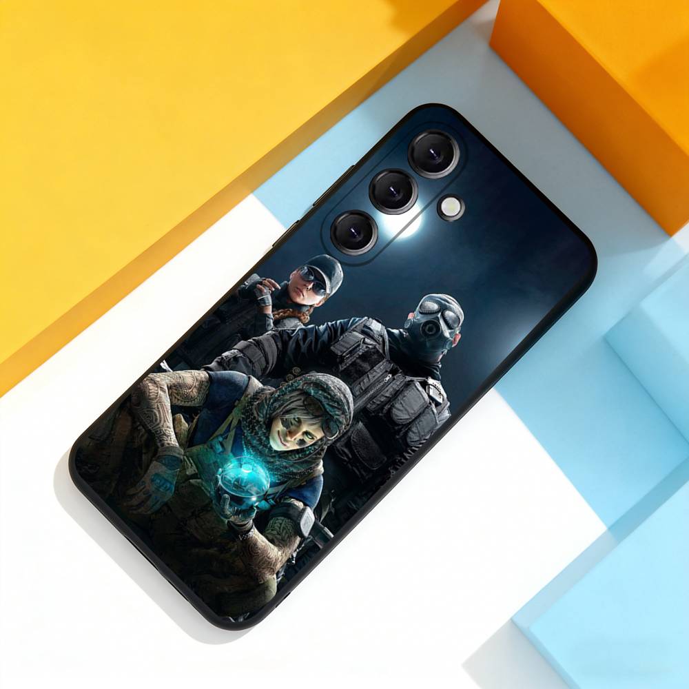 R-Rainbow S-Six S-Siege Cool Phone Case For Samsung Galaxy A 22,71,53,52,51,72,73,5G,Note,J7,8,9 Soft Black Cover