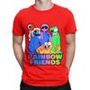 Rainbow Gaming Friends Hug it Out Graphic 100 Cotton TShirt Rainbow Gaming Friends Tops Tees For Unisex