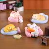 Mini Figurines Sleeping Cat Pig Rabbit Dog Resin Crafts Miniature Landscape Flower Pot Garden Ornaments Home Desktop Decoration
