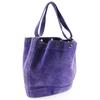 HERMES Market GM Shoulder Bag purple Suede Women Used