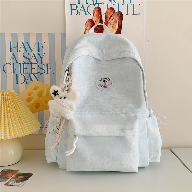 Schoolbag new large-capacity schoolbag female high school students simple and versatile campus backpack niche high-value travel backpack