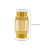 1 Inch Heavy Duty Check Valve - Bronze Backflow Preventer for Well Pump, Water Tank & Plumbing, Horizontal Flow One-Way Valve, Corrosion Resistant